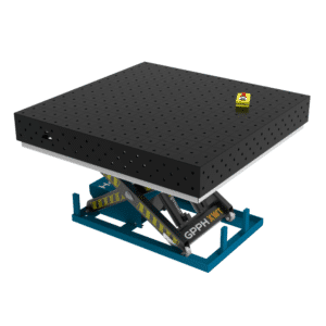 GPPH Svetsbord ECO med hydrauliskt lyftsystem 1500x1480 mm fi16 mm rutnät 100x100 mm