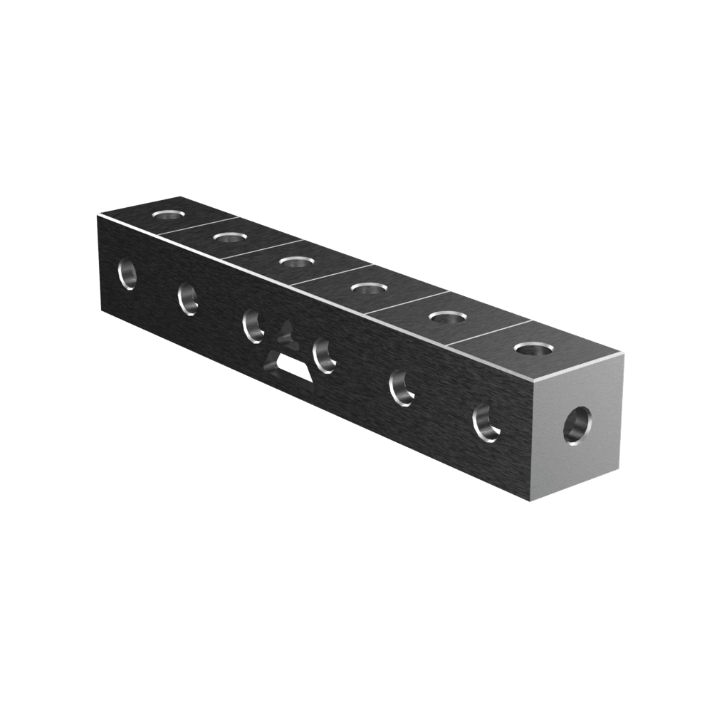 GPPH Koppling, block PRO 600x100x100 fi28 mm rutnät 100x100 mm